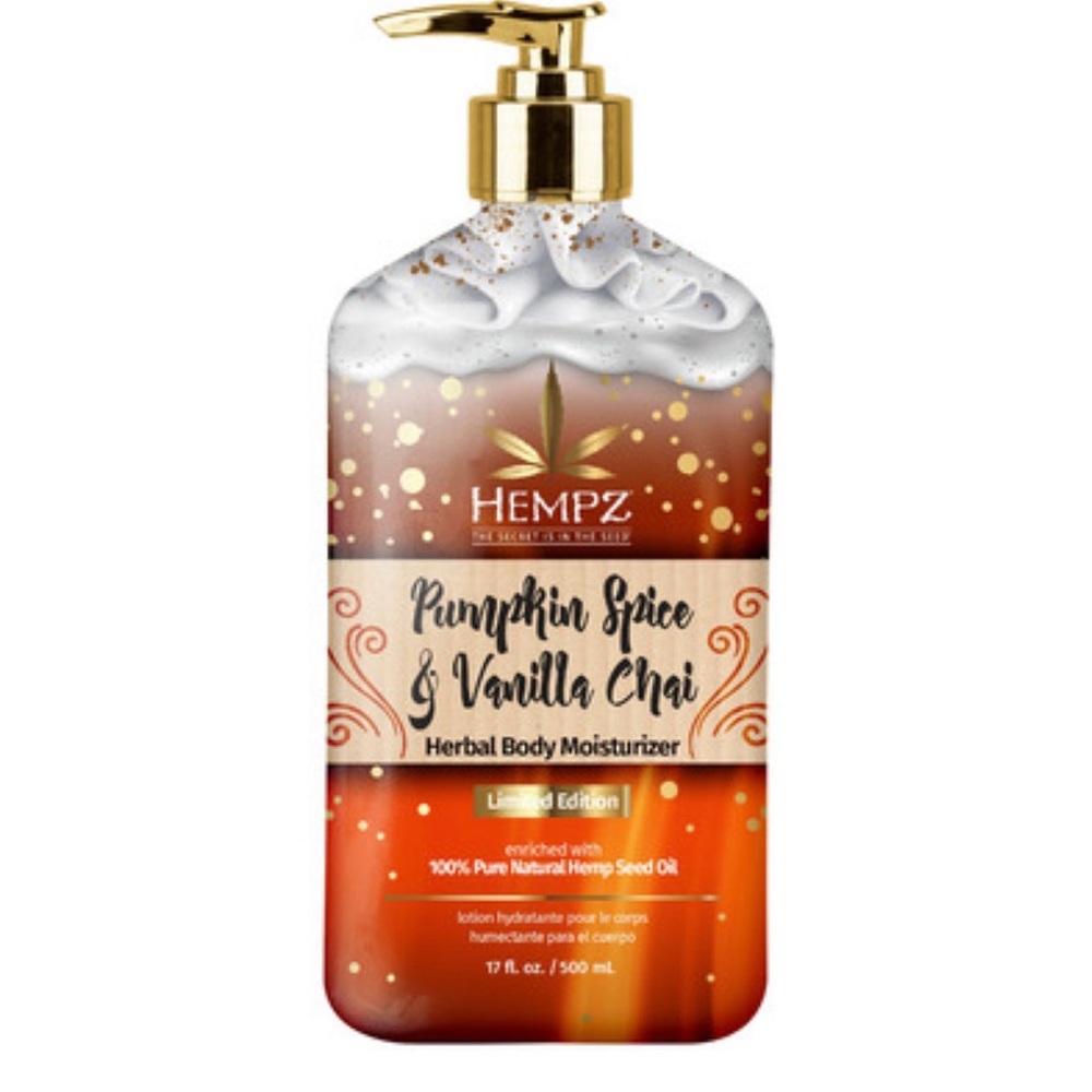 Hempz Herbal Body Moisturizer - Pumpkin Spice & Vanilla Chai Vegan Clean Beauty